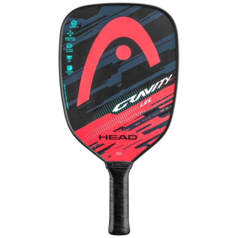 The Gravity Pickleball Paddle is an innovative offering that combines some of the best features on the market. The thick core creates consistent play and a reactive feel that’s gentle yet provides great touch. It also results in an extra large sweet spot that allows you to take advantage of the paddle’s entire face. The surface is a mixture of composite and graphite materials that blend control and power, with the addition of a tri-axial pattern that adds spin to any shot.